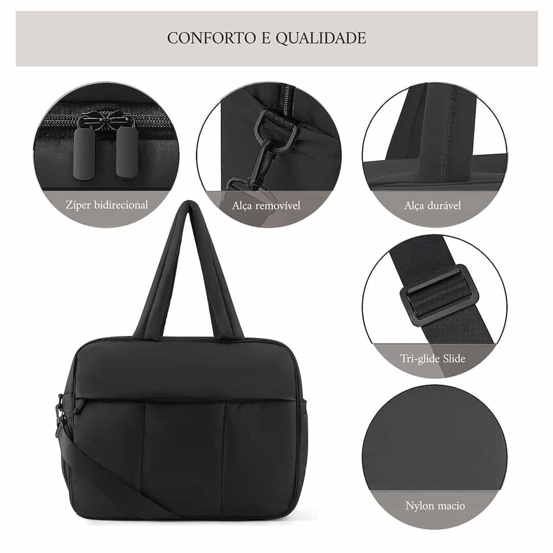 Large Capacity Women's Duffel Bag - Multifunctional Travel Shoulder Bag with Dry Wet Separation
