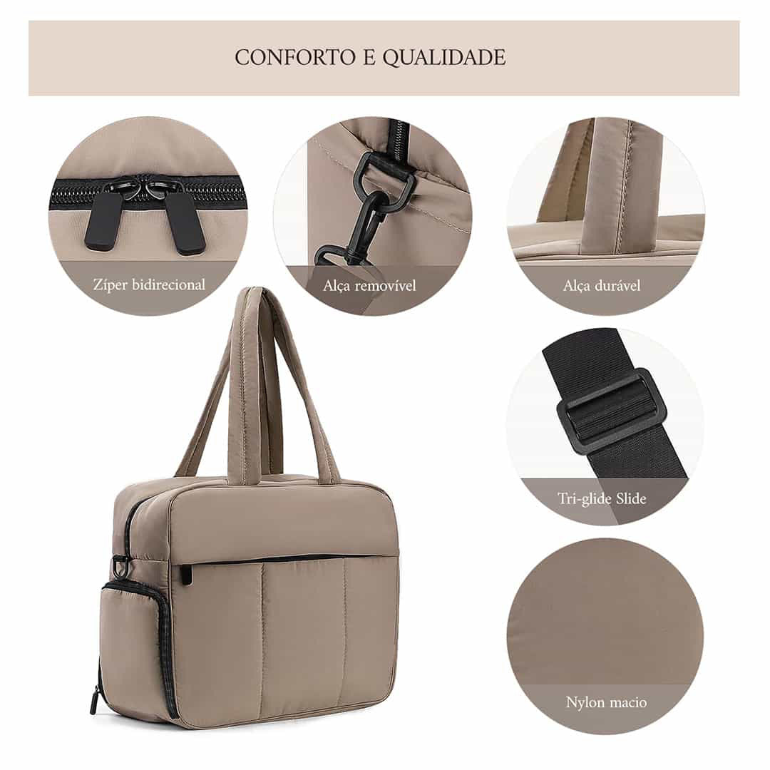 Large Capacity Women's Duffel Bag - Multifunctional Travel Shoulder Bag with Dry Wet Separation
