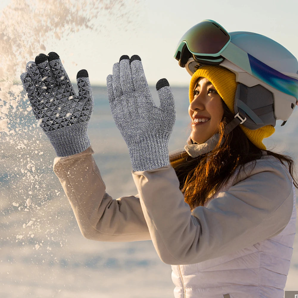 USB Heating Gloves Touch Screen Winter Gloves