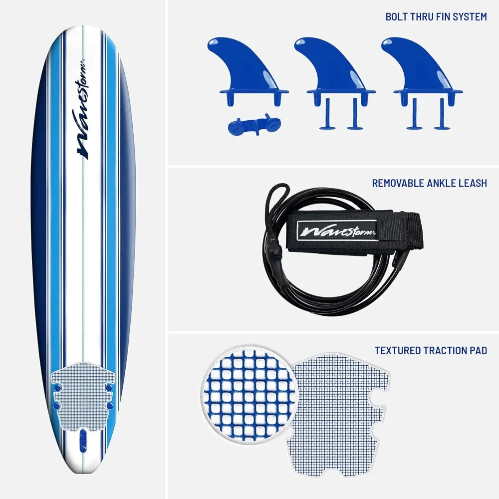 8ft Inflatable Longboard SUP - Paddleboard for Surfing