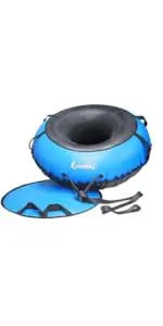 Snow Tube with 50" Cover | Heavy Duty Inflatable Sledding