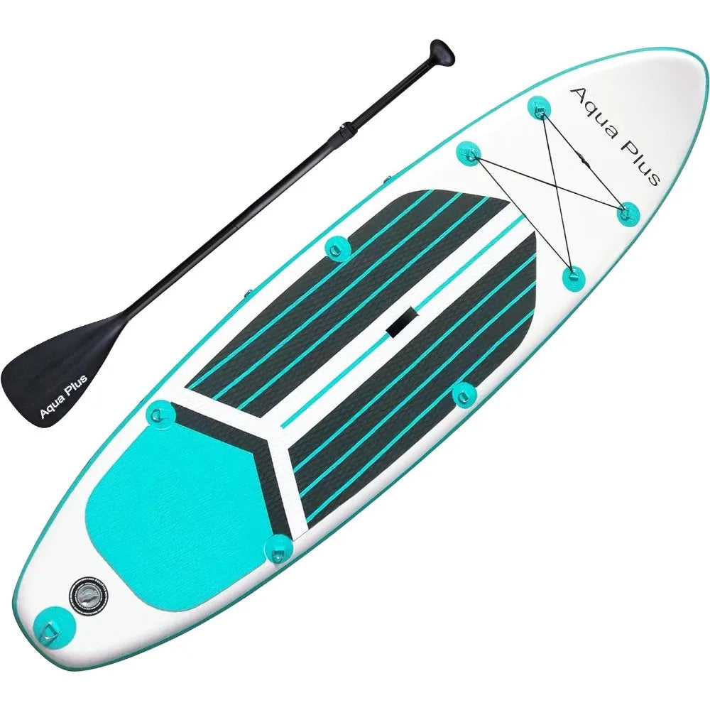 6-inch Thick Inflatable SUP - Complete Set with Paddle and Travel Backpack