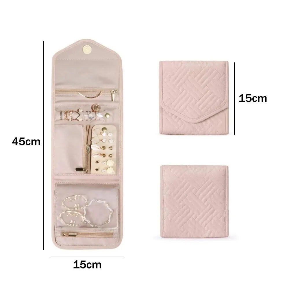Foldable Rolling Fashion Jewelry Bag
