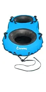 Snow Tube with 50" Cover | Heavy Duty Inflatable Sledding