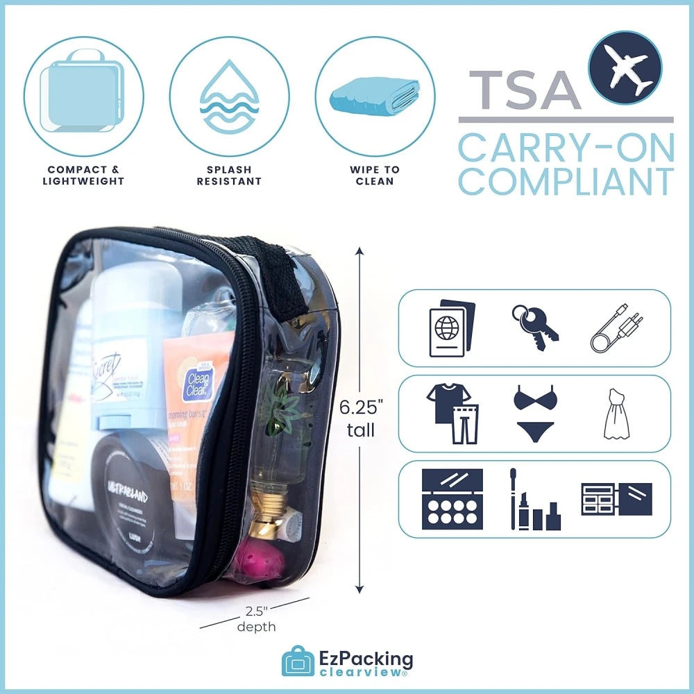 Clear TSA Approved 3-1-1 Travel Toiletry Bag