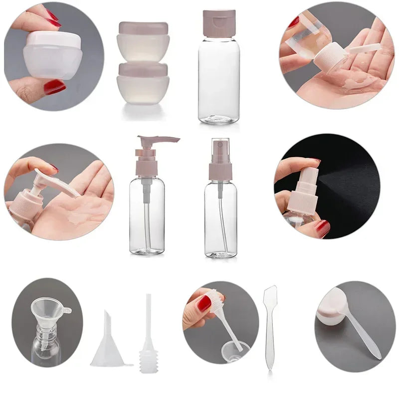Refillable Bottles and Spray Set