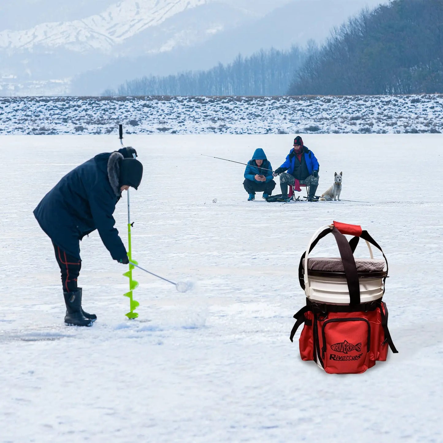 NEW Fishing Ice Fishing Bucket Tool Organizer Multiple pockets Adjustable Bucket Caddy Tackle Bag for 5-Gallon Bucket