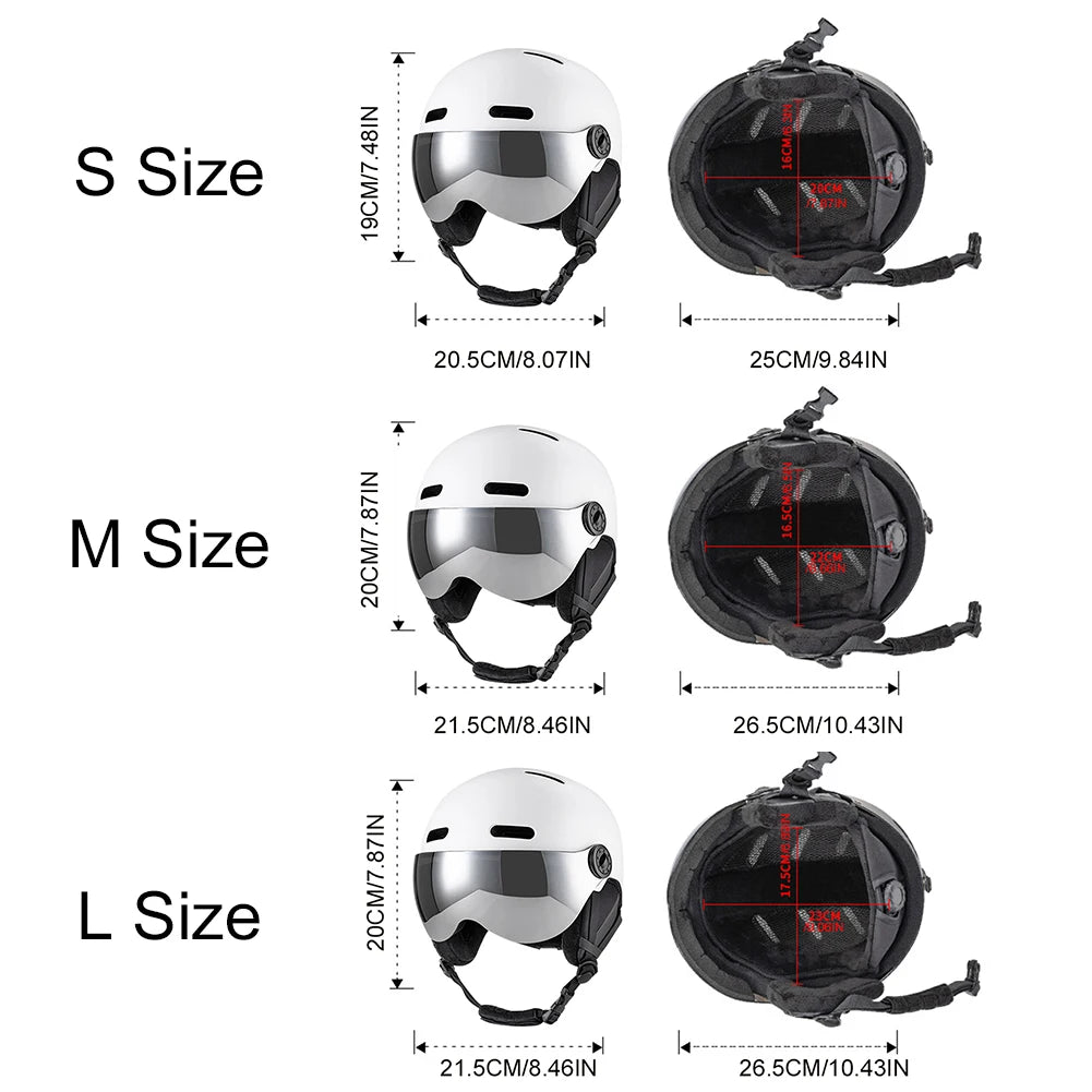 Winter Ski /Snowboard Helmet with Goggles