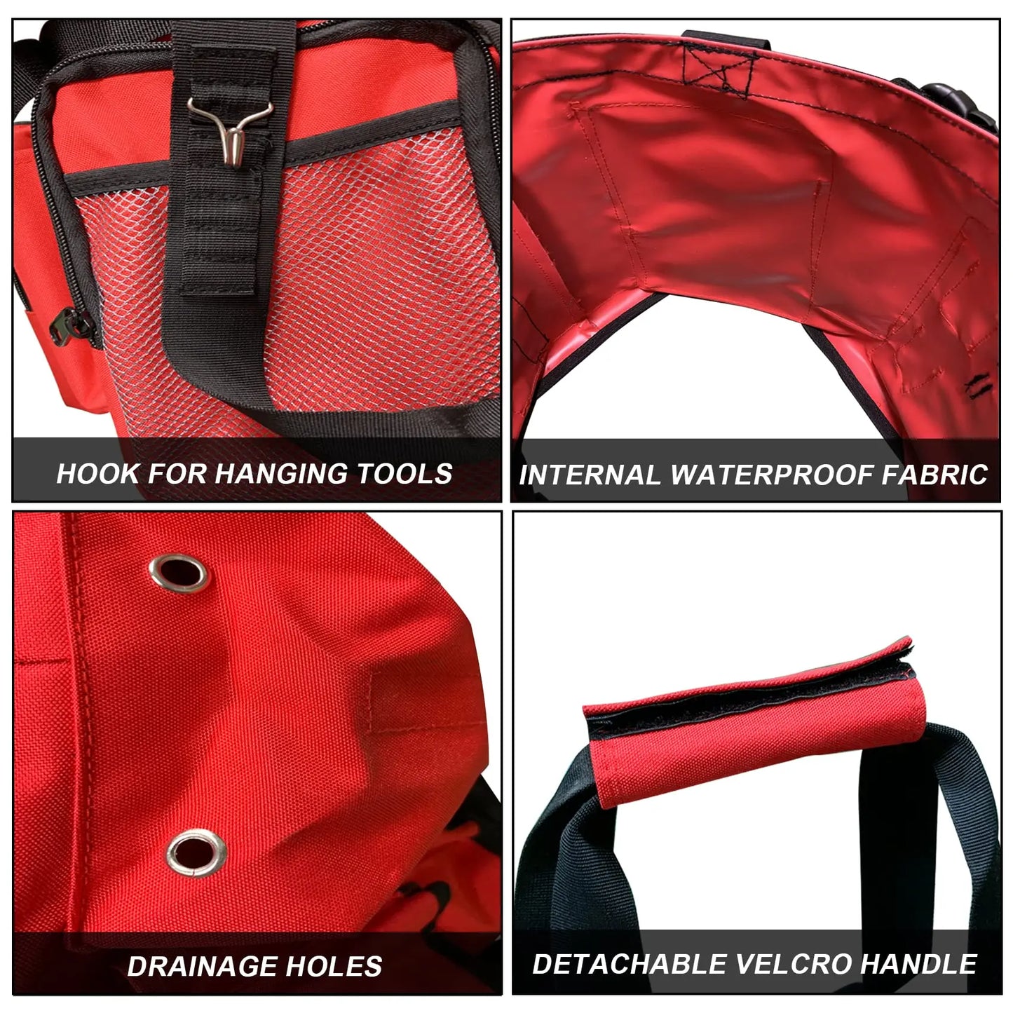 NEW Fishing Ice Fishing Bucket Tool Organizer Multiple pockets Adjustable Bucket Caddy Tackle Bag for 5-Gallon Bucket