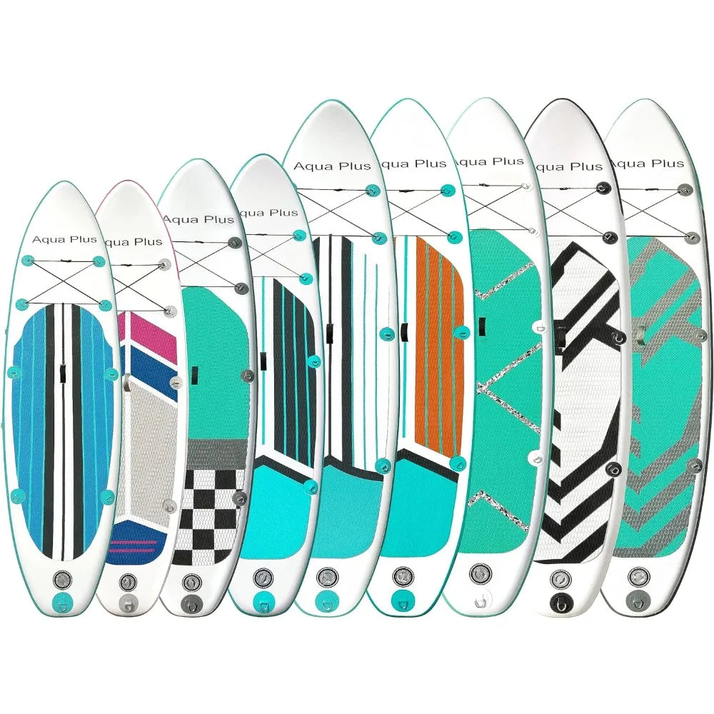 6-inch Thick Inflatable SUP - Complete Set with Paddle and Travel Backpack