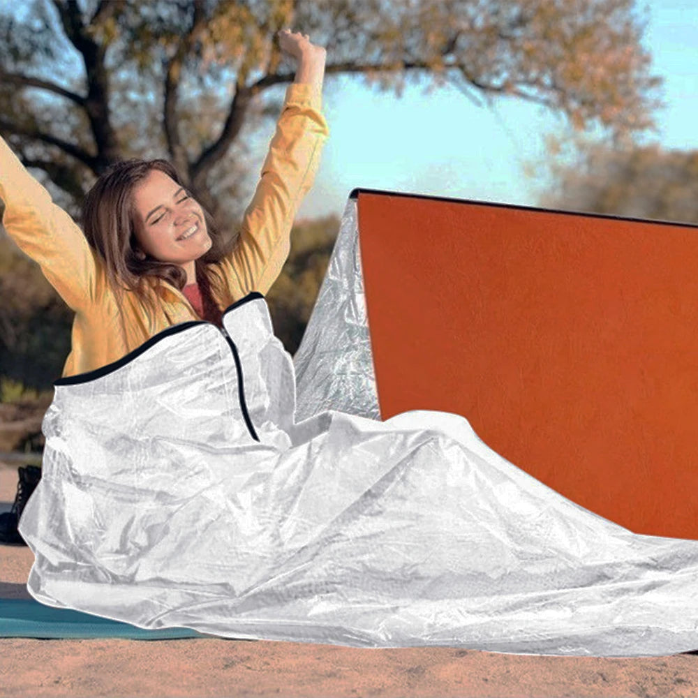 TOMSHOO Emergency Sleeping Bag - Waterproof Thermal Gear for Outdoor Adventure