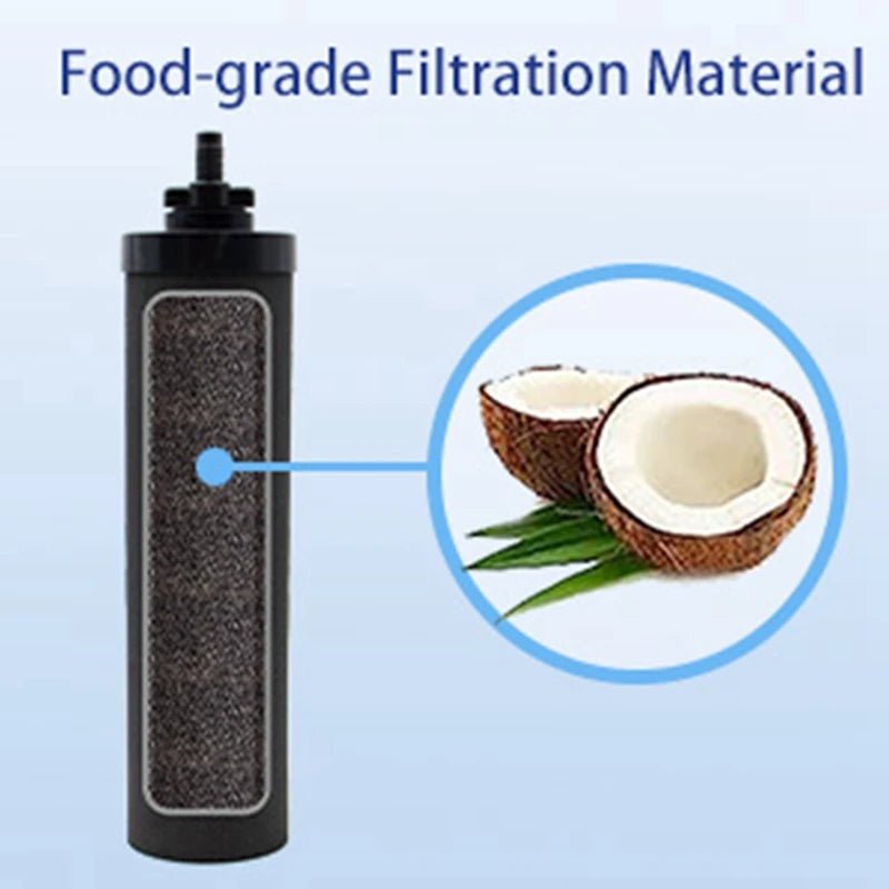 4 Piece Water Filter Black Activated Carbon For BERKEY Water Filter System