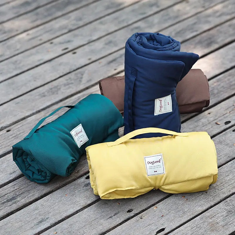 Foldable Portable Pet Mat with Storage Bag - Waterproof and Easy to Clean