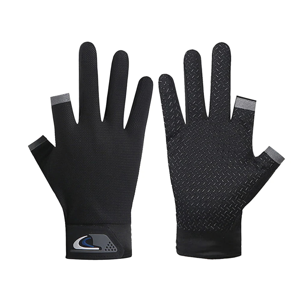 Winter Fishing Gloves - 2-Finger Cut Mittens, Breathable and Anti-Slip for Outdoor Sports