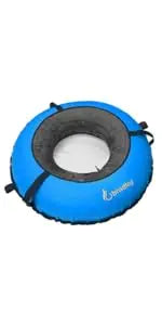 Snow Tube with 50" Cover | Heavy Duty Inflatable Sledding