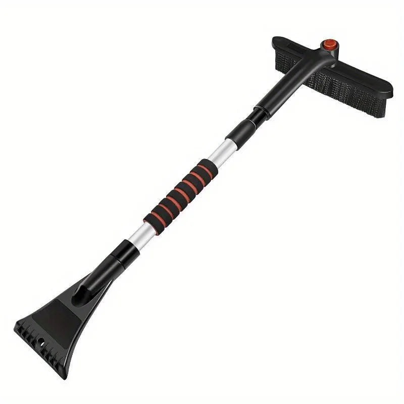 Telescopic Snow Shovel & Brush - Rotatable Multi-Use Tool for Ice Removal and Car Cleaning