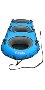 Snow Tube with 50" Cover | Heavy Duty Inflatable Sledding