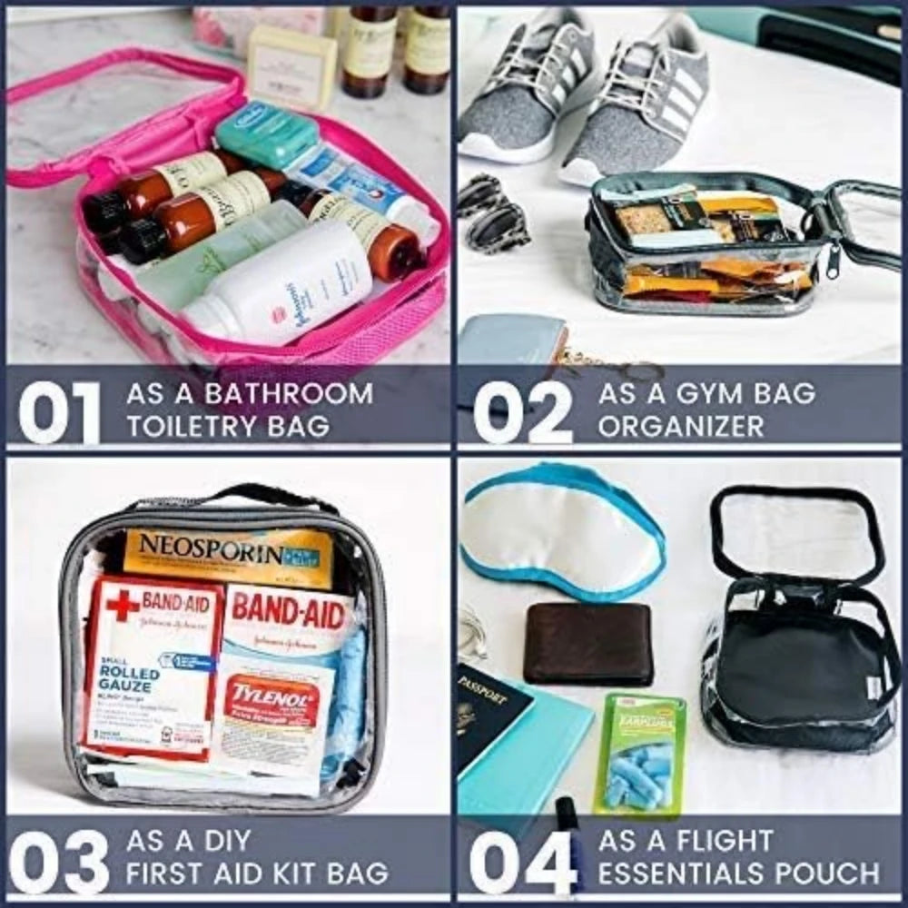 Clear TSA Approved 3-1-1 Travel Toiletry Bag