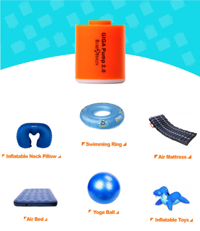 Portable USB Rechargeable Air Pump - Mini Pump for Camping and Outdoors