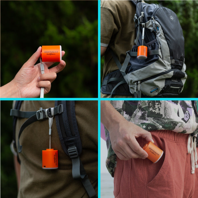Portable USB Rechargeable Air Pump - Mini Pump for Camping and Outdoors