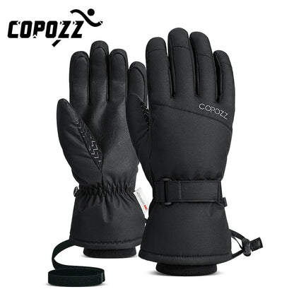 Copozz Waterproof Ski Gloves - Ultralight, Windproof, and Warm for Winter Sports