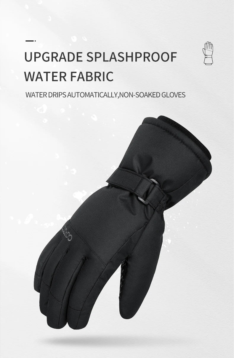 Copozz Waterproof Ski Gloves - Ultralight, Windproof, and Warm for Winter Sports