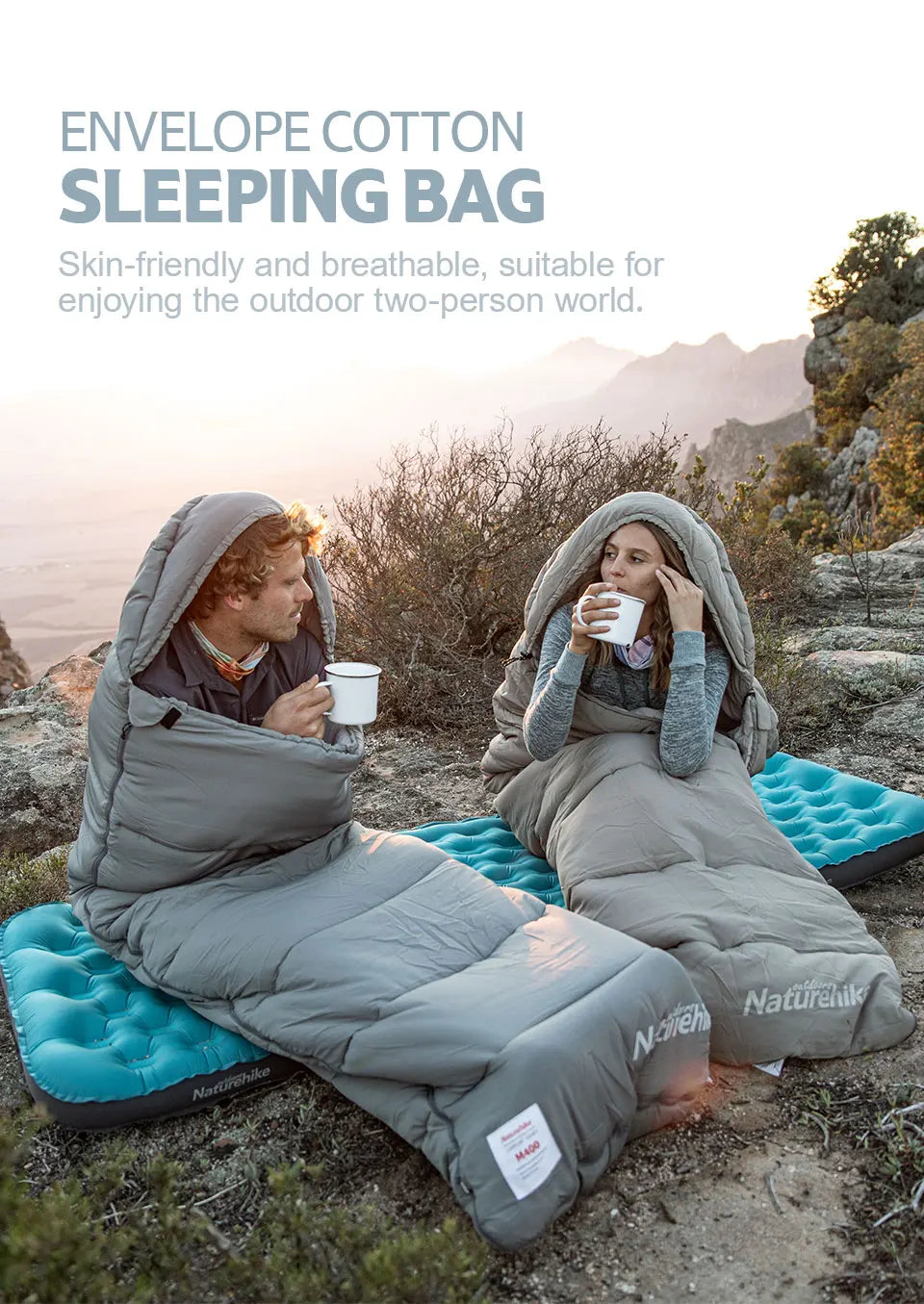 Naturehike Sleeping Bag Machine Washable Winter Sleeping Bag-M400