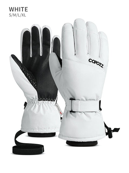 Copozz Waterproof Ski Gloves - Ultralight, Windproof, and Warm for Winter Sports