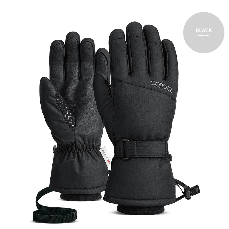 Copozz Waterproof Ski Gloves - Ultralight, Windproof, and Warm for Winter Sports