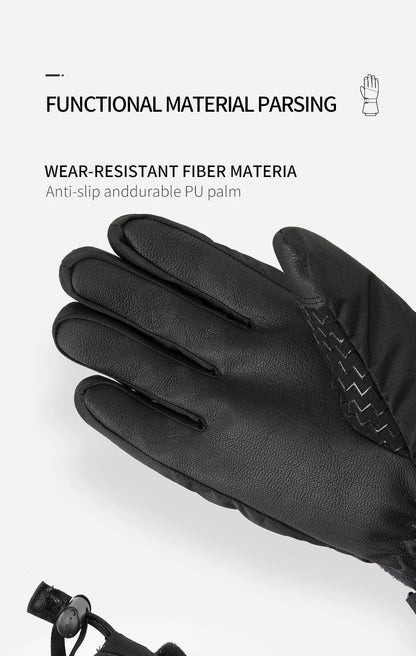 Copozz Waterproof Ski Gloves - Ultralight, Windproof, and Warm for Winter Sports