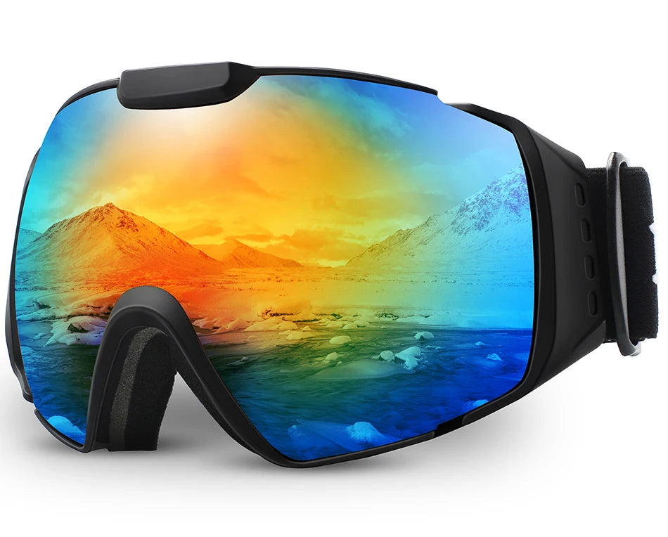 OTG Ski Goggles - Anti-Fog Double-Layer Lens for Snowboarding and Snowmobile