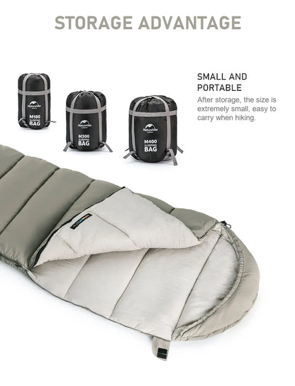 Naturehike Sleeping Bag Machine Washable Winter Sleeping Bag-M400