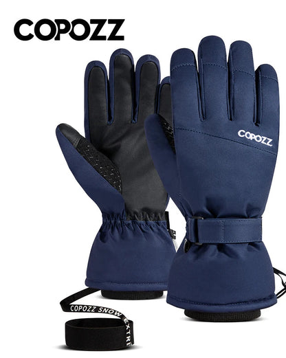 Copozz Waterproof Ski Gloves - Ultralight, Windproof, and Warm for Winter Sports