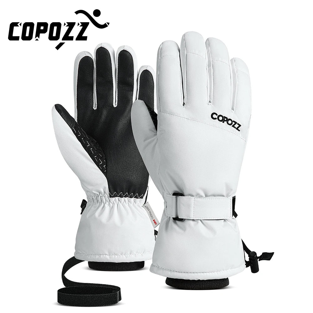 Copozz Waterproof Ski Gloves - Ultralight, Windproof, and Warm for Winter Sports