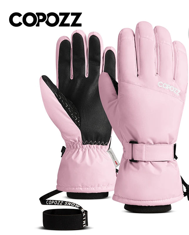 Copozz Waterproof Ski Gloves - Ultralight, Windproof, and Warm for Winter Sports