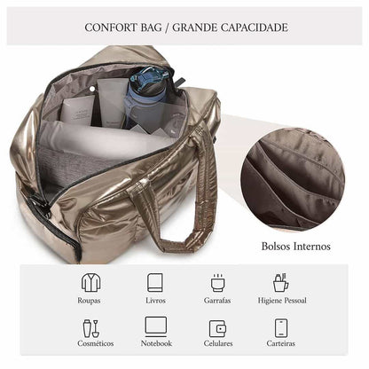 Large Capacity Women's Duffel Bag - Multifunctional Travel Shoulder Bag with Dry Wet Separation