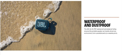 JBL GO 4 Ultra-Portable Bluetooth Speaker - Waterproof, IP67, with Enhanced Bass