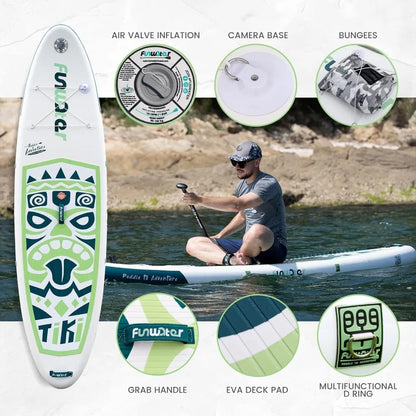 Inflatable Ultra-Light Stand Up Paddle Board - All Skill Levels, Premium Accessories