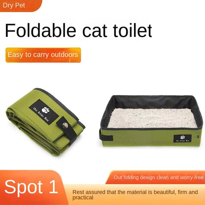 Portable Folding Travel Pet Litter Box