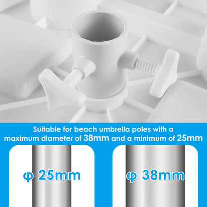 Beach Umbrella Table Tray - Portable with Cup Holders