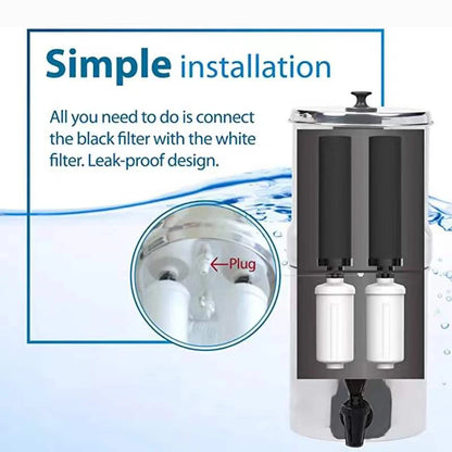 Water Filter Replacement for Berkey BB9-2 Black Filters & PF-2  Fluoride Filters