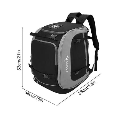 65L Ski Boot Backpack - Large Capacity for Boots, Helmet, and Gear