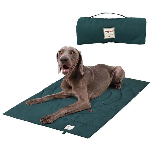 Foldable Portable Pet Mat with Storage Bag - Waterproof and Easy to Clean