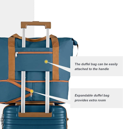 Hardside Expandable 5 Piece Luggage Set with TSA Lock (20/24/28)