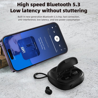 Portable Bluetooth Speaker - Wireless Subwoofer Mini Earphone Set