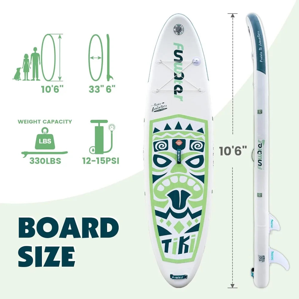 Inflatable Ultra-Light Stand Up Paddle Board - All Skill Levels, Premium Accessories