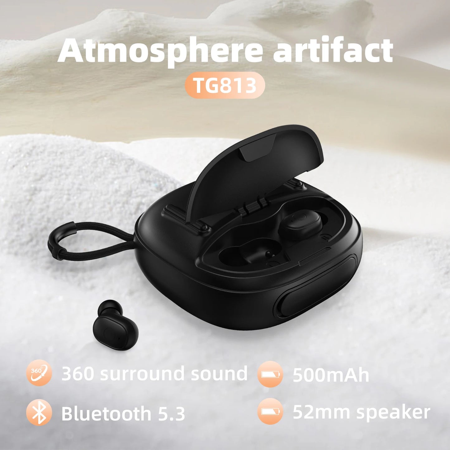 Portable Bluetooth Speaker - Wireless Subwoofer Mini Earphone Set