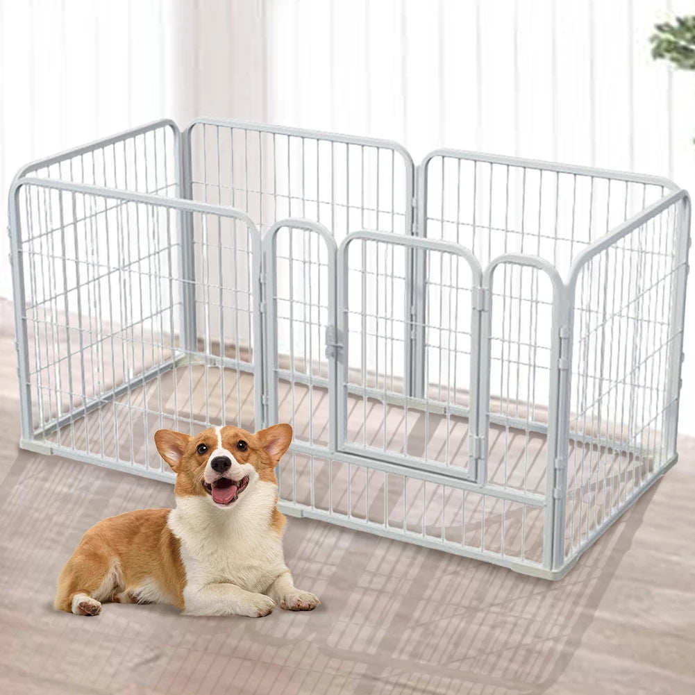 Heavy Duty 6-Panel Dog Playpen - Foldable Exercise Fence for Pets