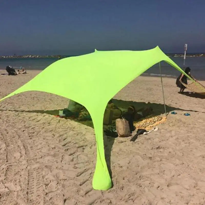 Family Beach Awning - Ultralight Sun Shade Tent with Sandbag, UPF50+