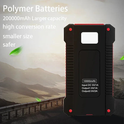 Portable Large Capacity Solar Power Bank 200000mAh